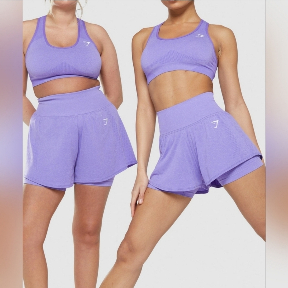 Gymshark Lilac Athletic Running Shorts